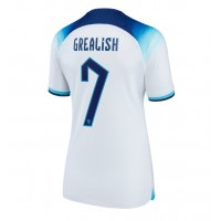 Koszulka piłkarska Anglia Jack Grealish #7 Strój Domowy dla kobiety MŚ 2022 tanio Krótki Rękaw